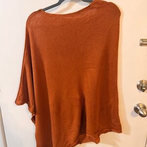 J. Crew Rust Orange Poncho